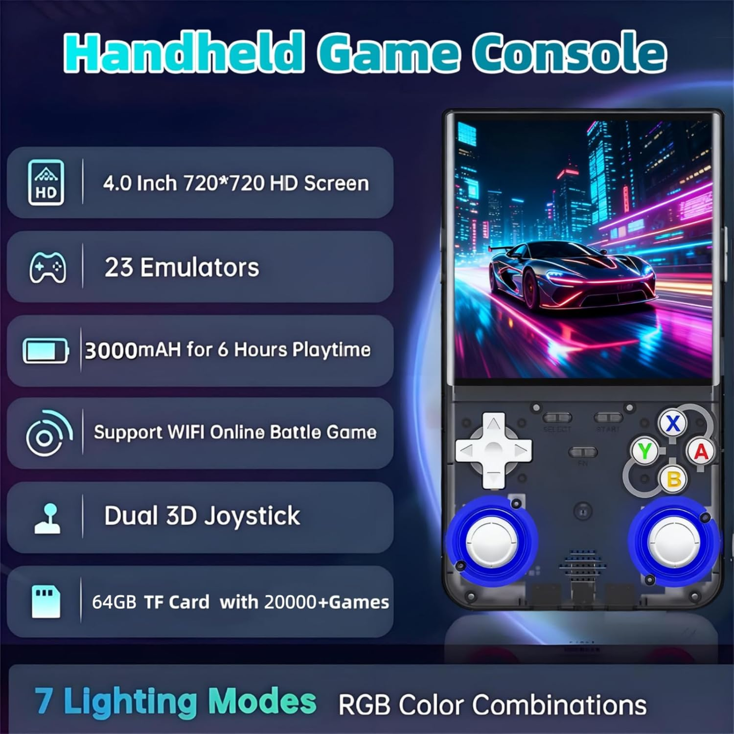 Consola Portatil con +1000 juegos clasicos