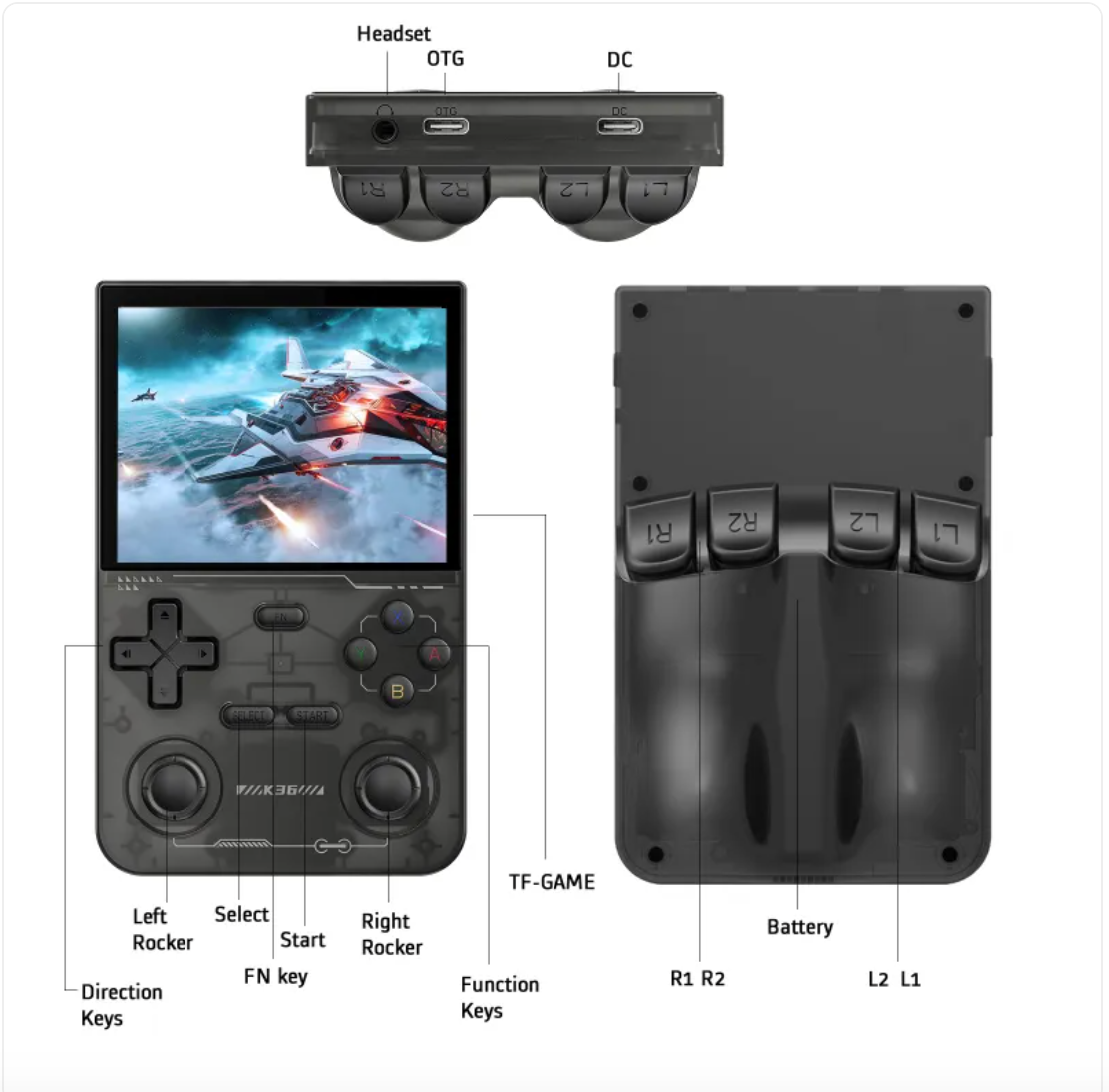 Consola Portatil con +1000 juegos clasicos